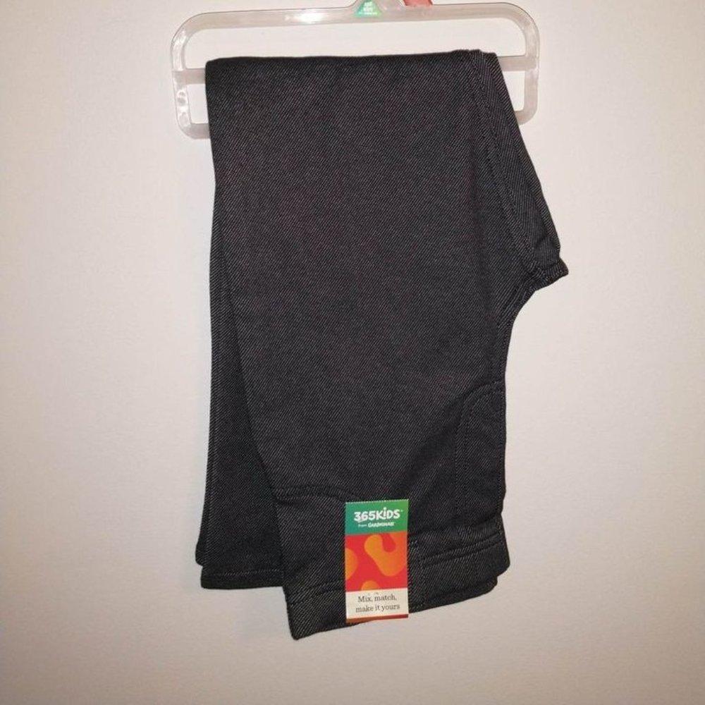 nwt girl knit denim jegging leggings, size 8, 365 kids K-115